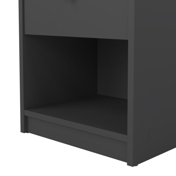 May Bedside 1 Drawer in Grey - Image 9
