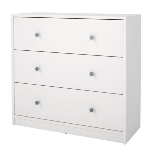 May Chest of 3 Drawers in White - Image 4