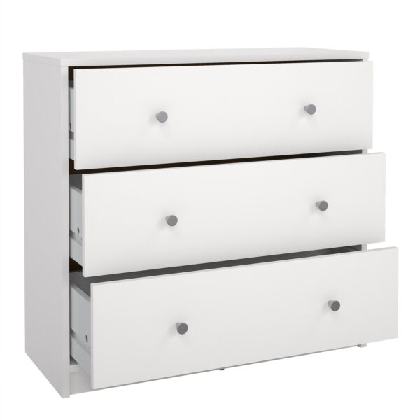 May Chest of 3 Drawers in White - Image 6