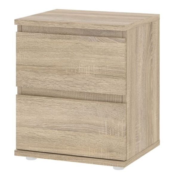 Nova Bedside 2 Drawer in Oak - Image 4
