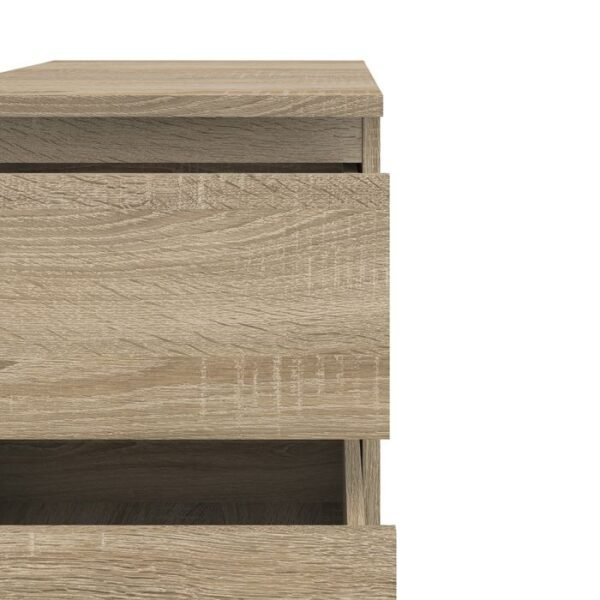 Nova Bedside 2 Drawer in Oak - Image 5
