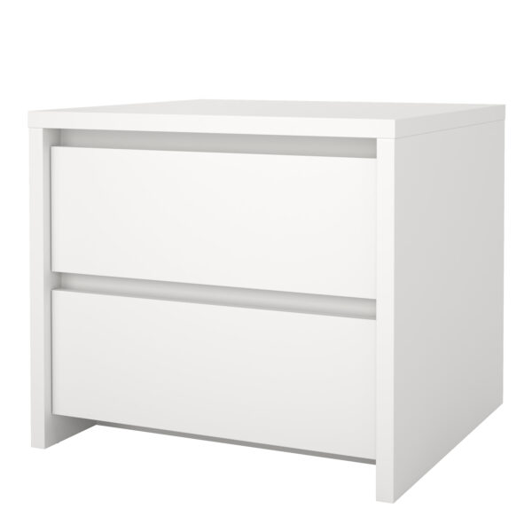 Next Nightstand 2 drawers White - Image 4