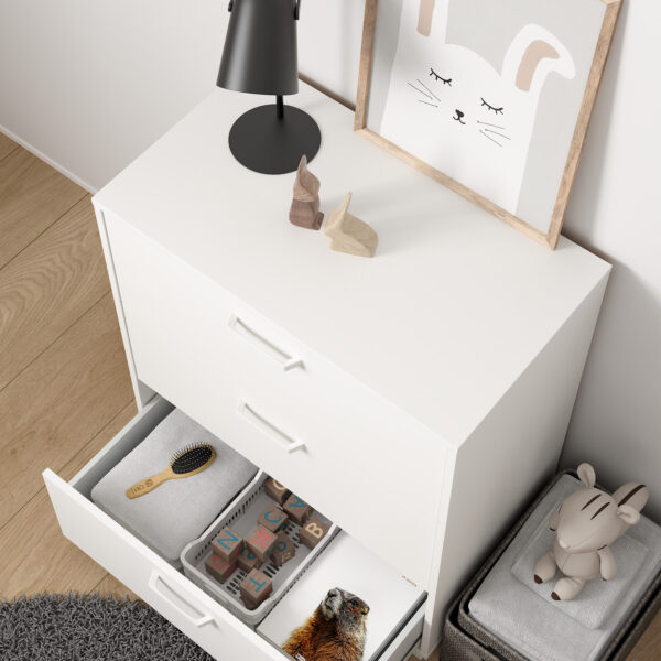 Sofia Chest 3 drawers White - Image 11
