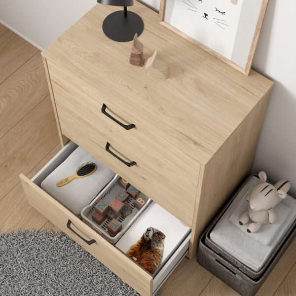 Sofia Chest 3 drawers Jackson Hickory - Image 10
