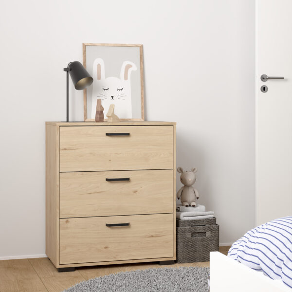 Sofia Chest 3 drawers Jackson Hickory - Image 8