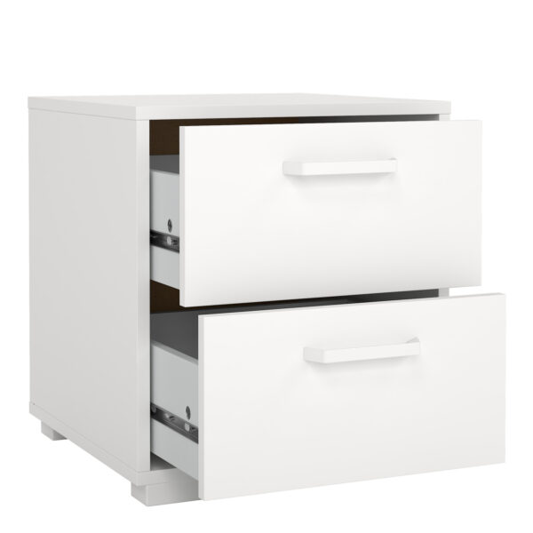 Sofia Nightstand 2 drawers White - Image 5
