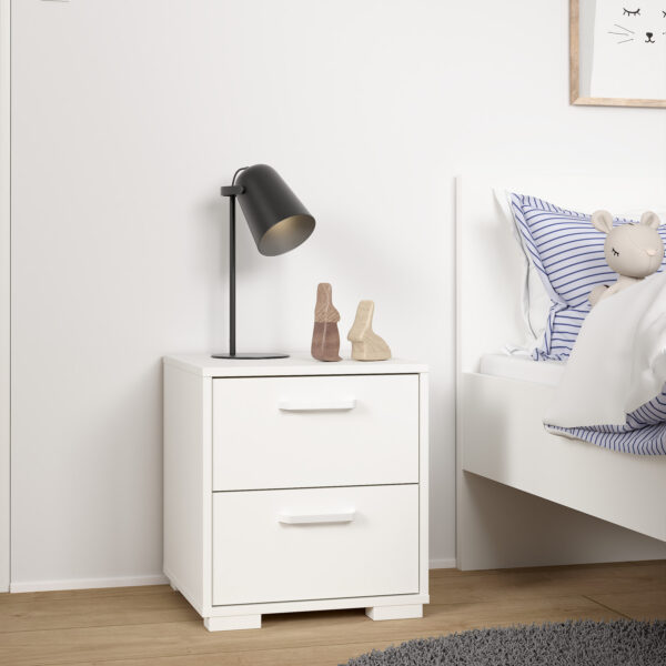 Sofia Nightstand 2 drawers White - Image 9
