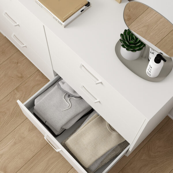 Sofia Double dresser 6 drawers White - Image 12