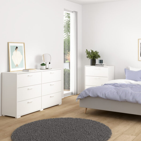 Sofia Double dresser 6 drawers White - Image 6