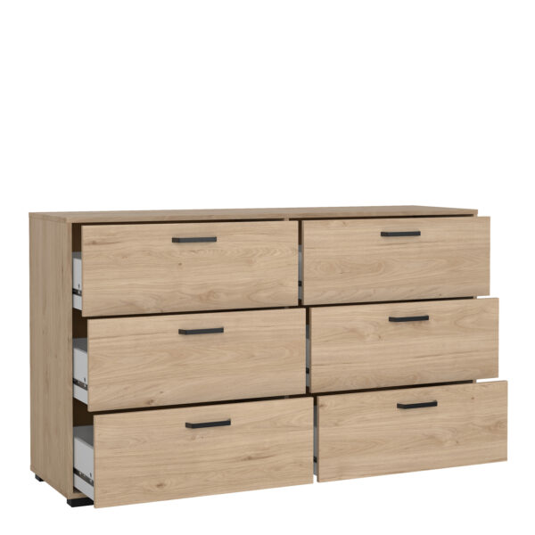 Sofia Double dresser 6 drawers Jackson Hickory - Image 5