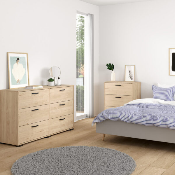 Sofia Double dresser 6 drawers Jackson Hickory - Image 6