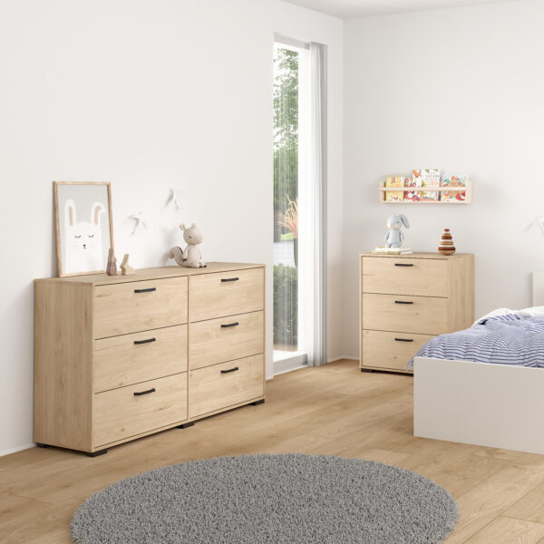 Sofia Double dresser 6 drawers Jackson Hickory - Image 7