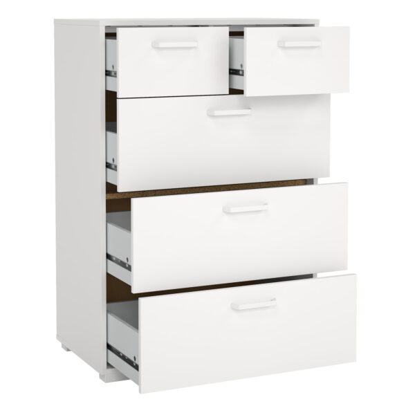 Sofia Chest 3 + 2 drawers White - Image 5