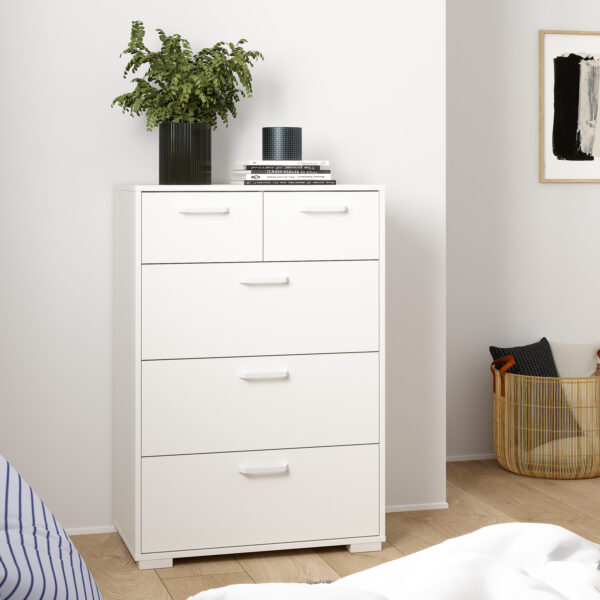 Sofia Chest 3 + 2 drawers White - Image 8