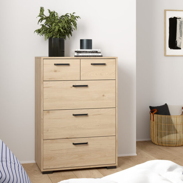 Sofia Chest 3 + 2 drawers Jackson Hickory - Image 8