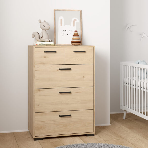 Sofia Chest 3 + 2 drawers Jackson Hickory - Image 9