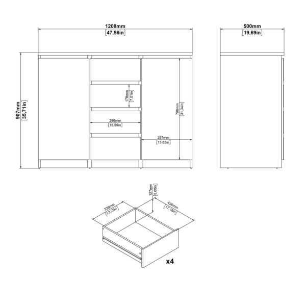 Naia Sideboard in White - Image 8