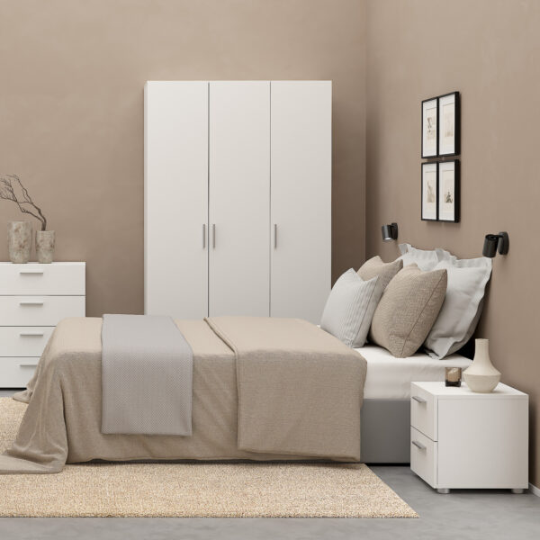 Pepe Bedside 2 Drawers in White - Image 5