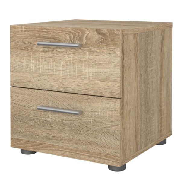Pepe Bedside 2 Drawers in Oak - Image 4