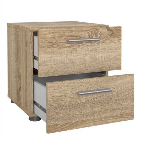 Pepe Bedside 2 Drawers in Oak - Image 6