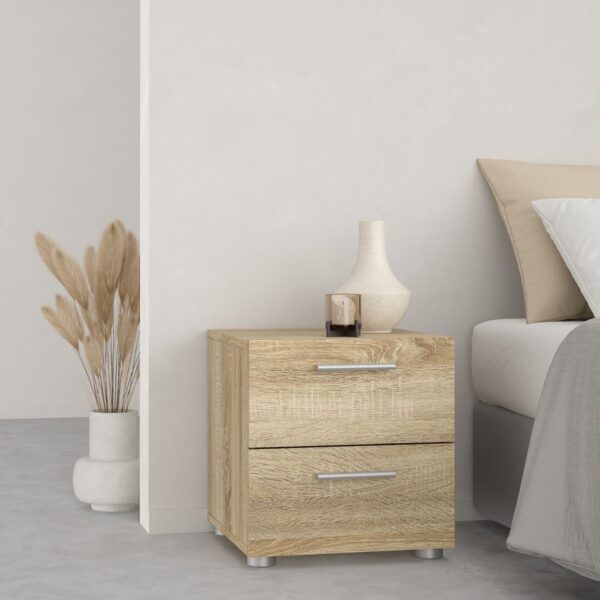 Pepe Bedside 2 Drawers in Oak - Image 2