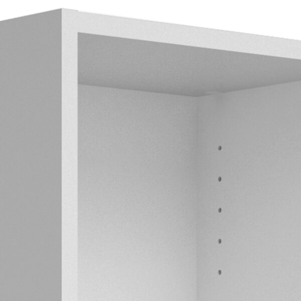 Basic Low Narrow Bookcase (2 Shelves) in White - Image 8