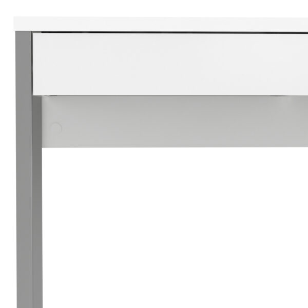 Function Plus Desk 2 Drawers in White High Gloss - Image 7