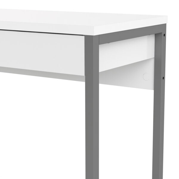 Function Plus Desk 2 Drawers in White High Gloss - Image 8