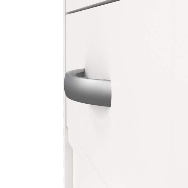 Function Plus Desk 5 Drawers in White - Image 8