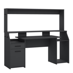 Function Plus Gaming Desk with 1 Door 1 Drawer