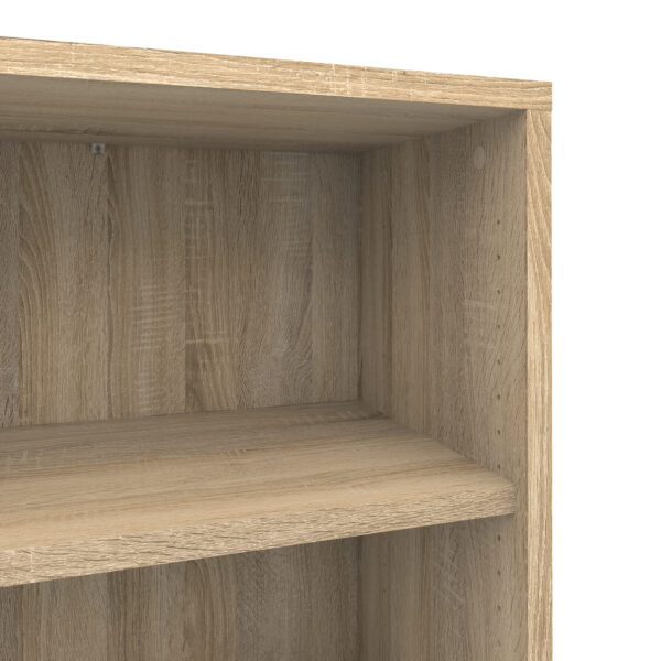Prima Bookcase 2 Shelves with 2 Drawers 2 Doors In Oak - Image 8