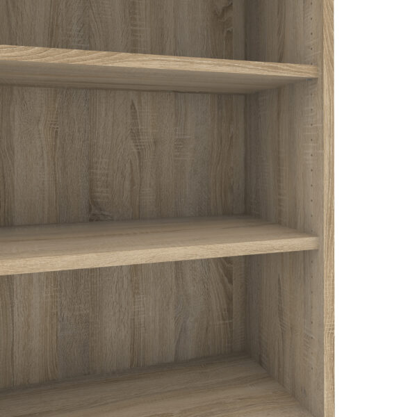 Prima Bookcase 2 Shelves with 2 Drawers 2 Doors In Oak - Image 9