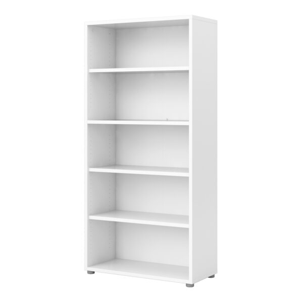 Prima Bookcase 4 Shelves in White - Image 4