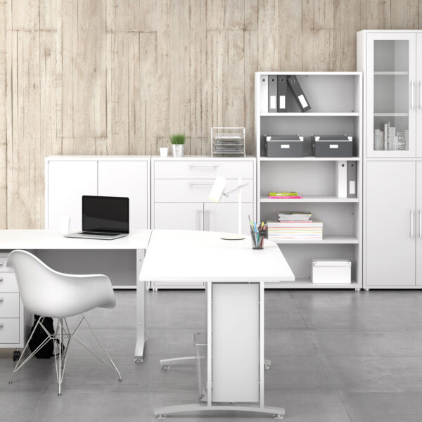 Prima Bookcase 4 Shelves in White - Image 6