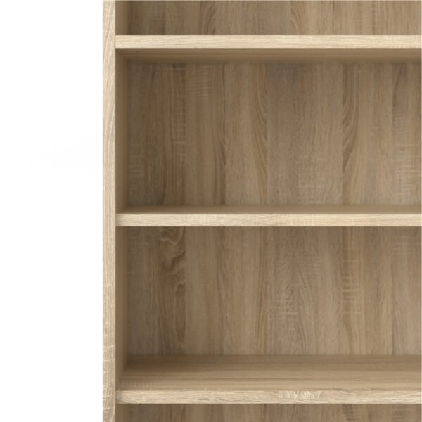 Prima Bookcase 3 Shelves with 2 Drawers 2 Doors in Oak - Image 8