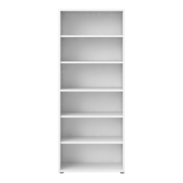 Prima Bookcase 5 Shelves in White - Image 3