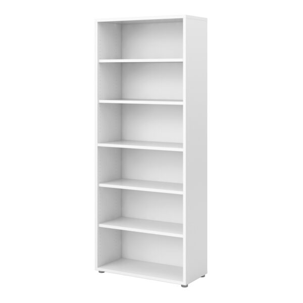 Prima Bookcase 5 Shelves in White - Image 4
