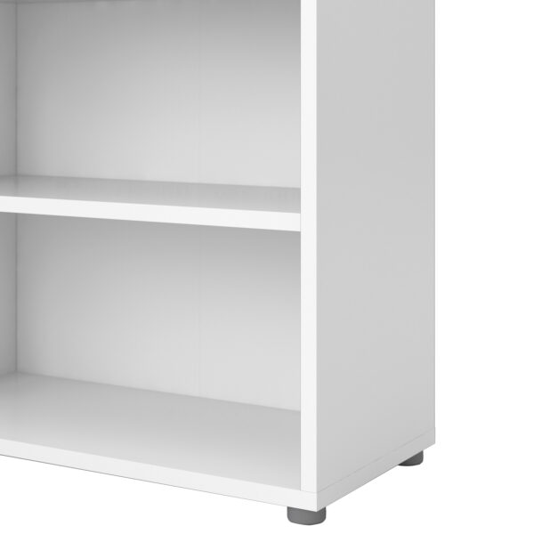 Prima Bookcase 2 Shelves in White - Image 6