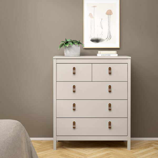 Barcelona Chest 3+2 Drawers in Cashmere - Image 8
