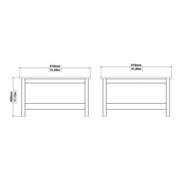 Barcelona Coffee Table in Matt Black - Image 8