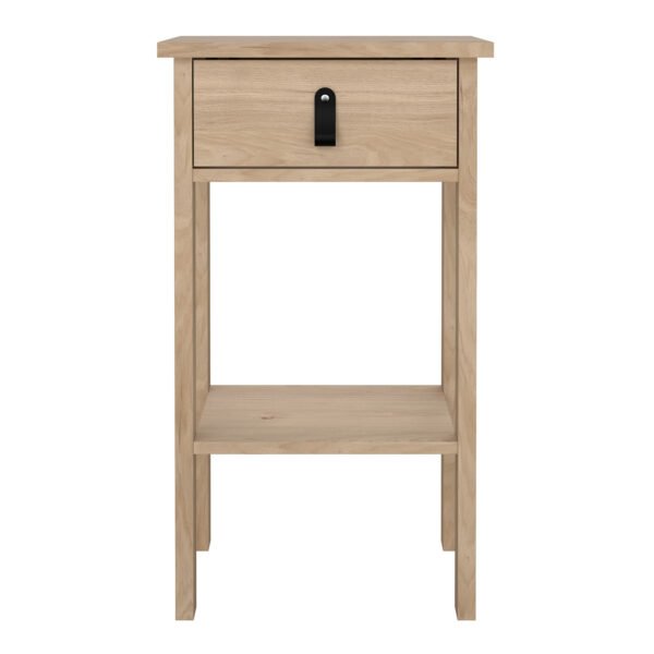 Barcelona Bedside Table with 1 Drawers in Jackson Hickory Oak - Image 3