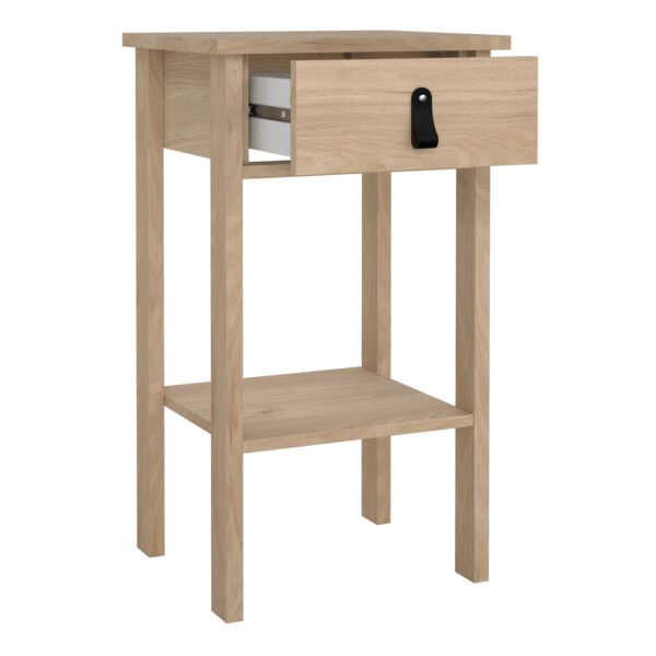 Barcelona Bedside Table with 1 Drawers in Jackson Hickory Oak - Image 7