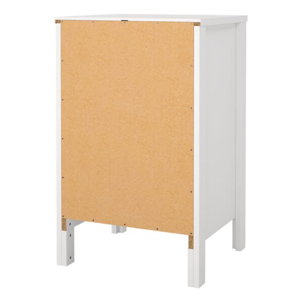 Barcelona Bedside Table 3 Drawers in White - Image 6