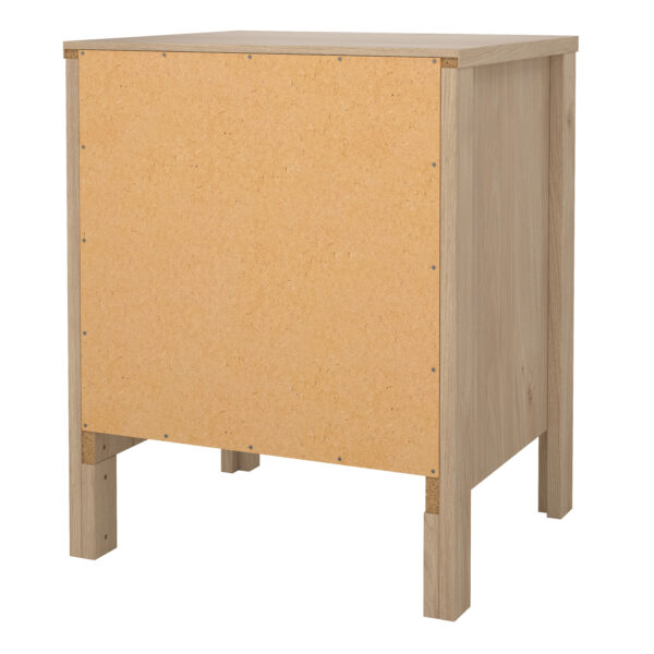 Madrid Bedside Table 2 Drawers in Jackson Hickory Oak - Image 4