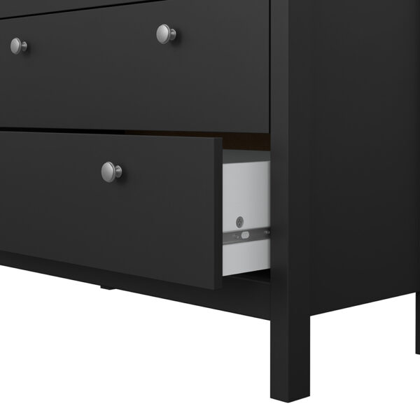 Madrid Chest 3+2 Drawers in Matt Black - Image 11
