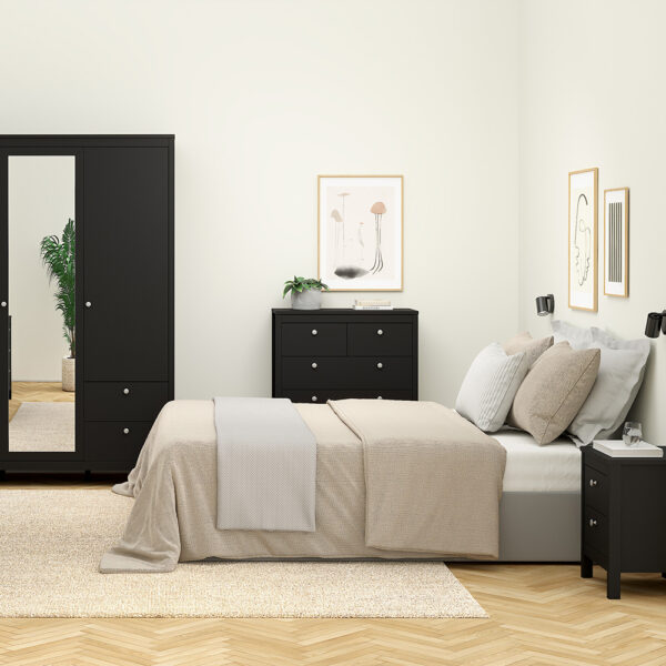 Madrid Chest 3+2 Drawers in Matt Black - Image 6