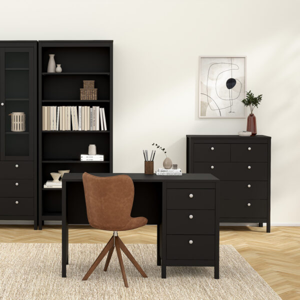 Madrid Chest 3+2 Drawers in Matt Black - Image 7