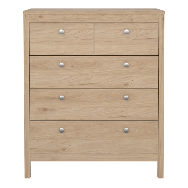 Madrid Chest 3+2 Drawers in Jackson Hickory Oak - Image 2