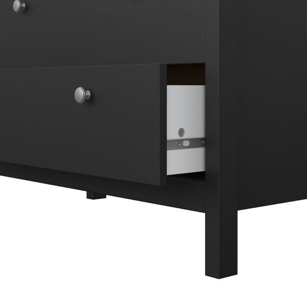 Madrid Chest 3 Drawers in Matt Black - Image 10
