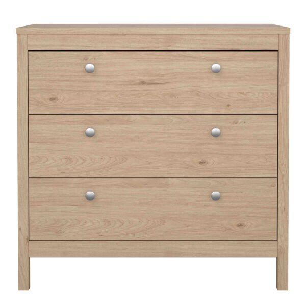 Madrid Chest 3 Drawers in Jackson Hickory Oak - Image 2